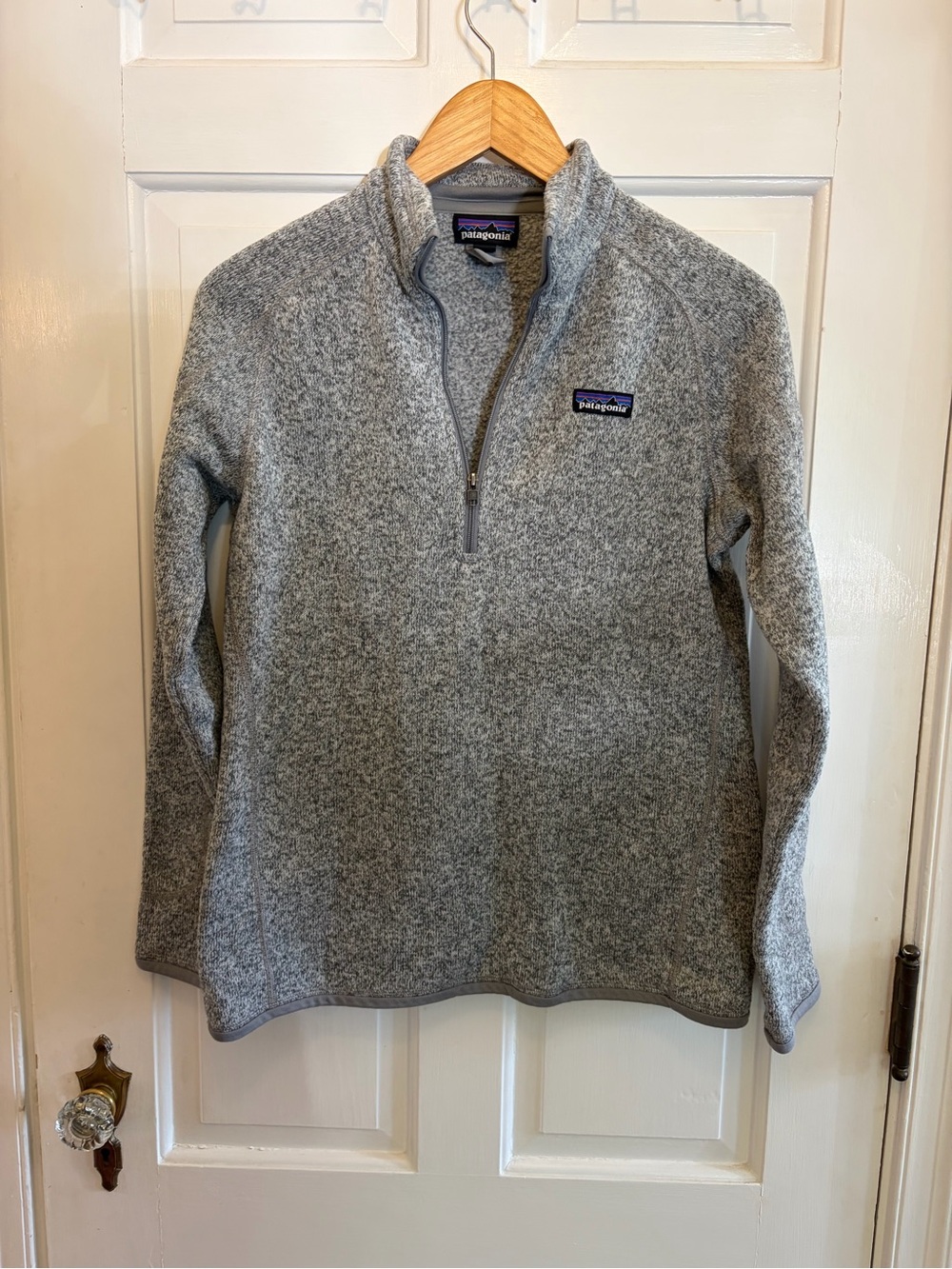 Patagonia Women’s M Gray Heather Better Sweater Quarter-Zip Pullover